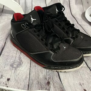 Nike Jordan As-You-Go - size 10 467888 002 Black/White-Varsity Red